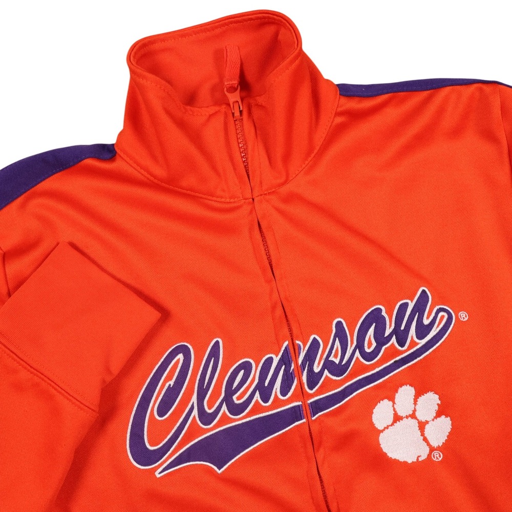 Clemson Tigers Track Jacket‎ Full Zip Orange Purple Kids Boys Large